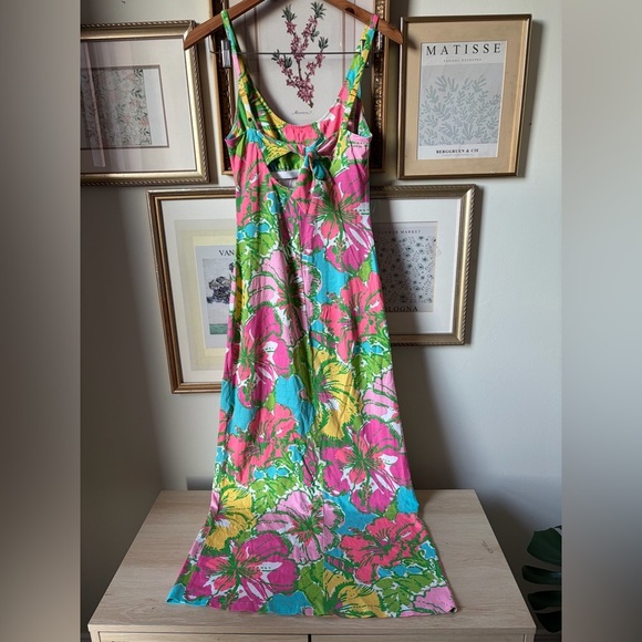 Lilly Pulitzer Palm Big Flirt Floral Maxi Dress XS - Picture 8 of 12